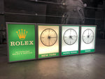 1990s Rolex World Clock official dealer illuminated sign