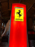 2000's Ferrari official dealer double Very High side illuminated Totem sign