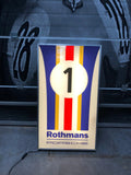 1982 Official dealer Porsche 1 Rothmans illuminated sign