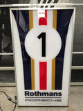 1982 Official dealer Porsche 1 Rothmans illuminated sign