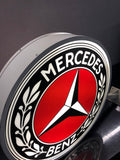 1990s Mercedes-Benz official dealer double side illuminated sign