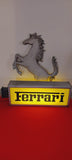 1980s Ferrari official dealer illuminated double side neon sign