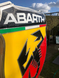 2000s Extremely rare and Huge Abarth official dealership sign