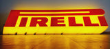 1980s Pirelli official dealer vintage illuminated Very Long sign