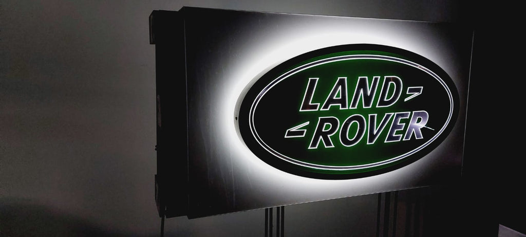 2000s Land Rover official dealership illuminated sign – The Sign Experience