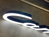 2000 Porsche Carrera official dealership illuminated sign