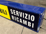 1981 Maserati official dealership “Servizio Ricambi” illuminated sign