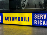 1981 Maserati official dealership “Servizio Ricambi” illuminated sign