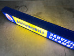 1981 Maserati official dealership “Servizio Ricambi” illuminated sign