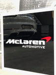 2011 McLaren official dealer double side sign