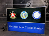 1984 Mercedes-Benz Classic center vintage official dealer double side illuminated sign