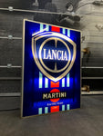 1986 Lancia Martini Racing official dealer illuminated dual side sign