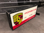 1981 Porsche 50 Years official dealership illuminated vintage dual side sign