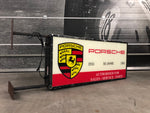 1981 Porsche 50 Years official dealership illuminated vintage dual side sign