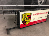 1981 Porsche 50 Years official dealership illuminated vintage dual side sign