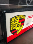 1981 Porsche 50 Years official dealership illuminated vintage dual side sign