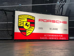 1981 Porsche 50 Years official dealership illuminated vintage dual side sign