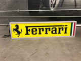 1982 Ferrari official dealer double side illuminated sign