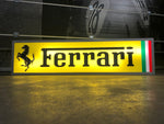 1982 Ferrari official dealer double side illuminated sign