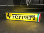 1982 Ferrari official dealer double side illuminated sign