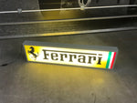 1982 Ferrari official dealer double side illuminated sign