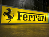 1982 Ferrari official dealer double side illuminated sign