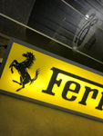 1982 Ferrari official dealer double side illuminated sign