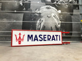 2003 Maserati official dealership illuminated double side sign