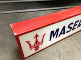 2003 Maserati official dealership illuminated double side sign