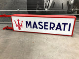 2003 Maserati official dealership illuminated double side sign