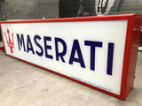 2003 Maserati official dealership illuminated double side sign