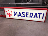 2003 Maserati official dealership illuminated double side sign