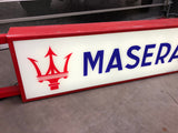 2003 Maserati official dealership illuminated double side sign