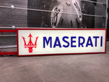 2003 Maserati official dealership illuminated double side sign