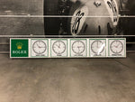 1990s Rolex World Clock official dealer illuminated sign