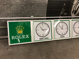 1990s Rolex World Clock official dealer illuminated sign