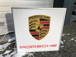 2000s Porsche dealership illuminated sign