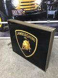 1994 Lamborghini official dealership double side illuminated sign