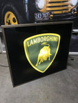 1994 Lamborghini official dealership double side illuminated sign