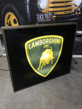 1994 Lamborghini official dealership double side illuminated sign