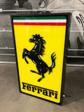 1995 Ferrari official dealer embossed illuminated sign