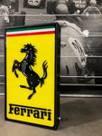 1995 Ferrari official dealer embossed illuminated sign