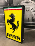 1995 Ferrari official dealer embossed illuminated sign