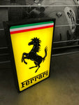 1995 Ferrari official dealer embossed illuminated sign