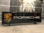 2000 Porsche Racing official dealership illuminated long double side sign