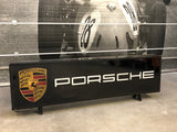 2000 Porsche Racing official dealership illuminated long double side sign