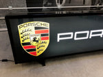 2000 Porsche Racing official dealership illuminated long double side sign