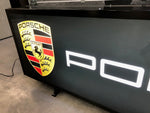 2000 Porsche Racing official dealership illuminated long double side sign