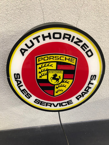 1997 Porsche official Sales Service Sales double side illuminated sign