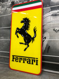 2015 Ferrari XXL official illuminated sign used during 3 Auto Shows